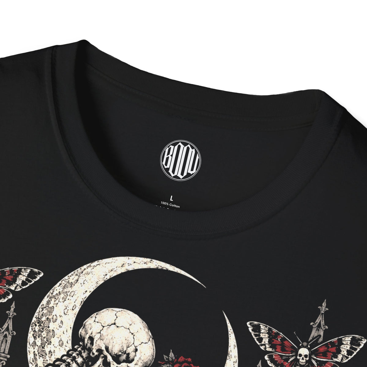 Eternal Devotion Skeleton & Rose Graphic T-Shirt