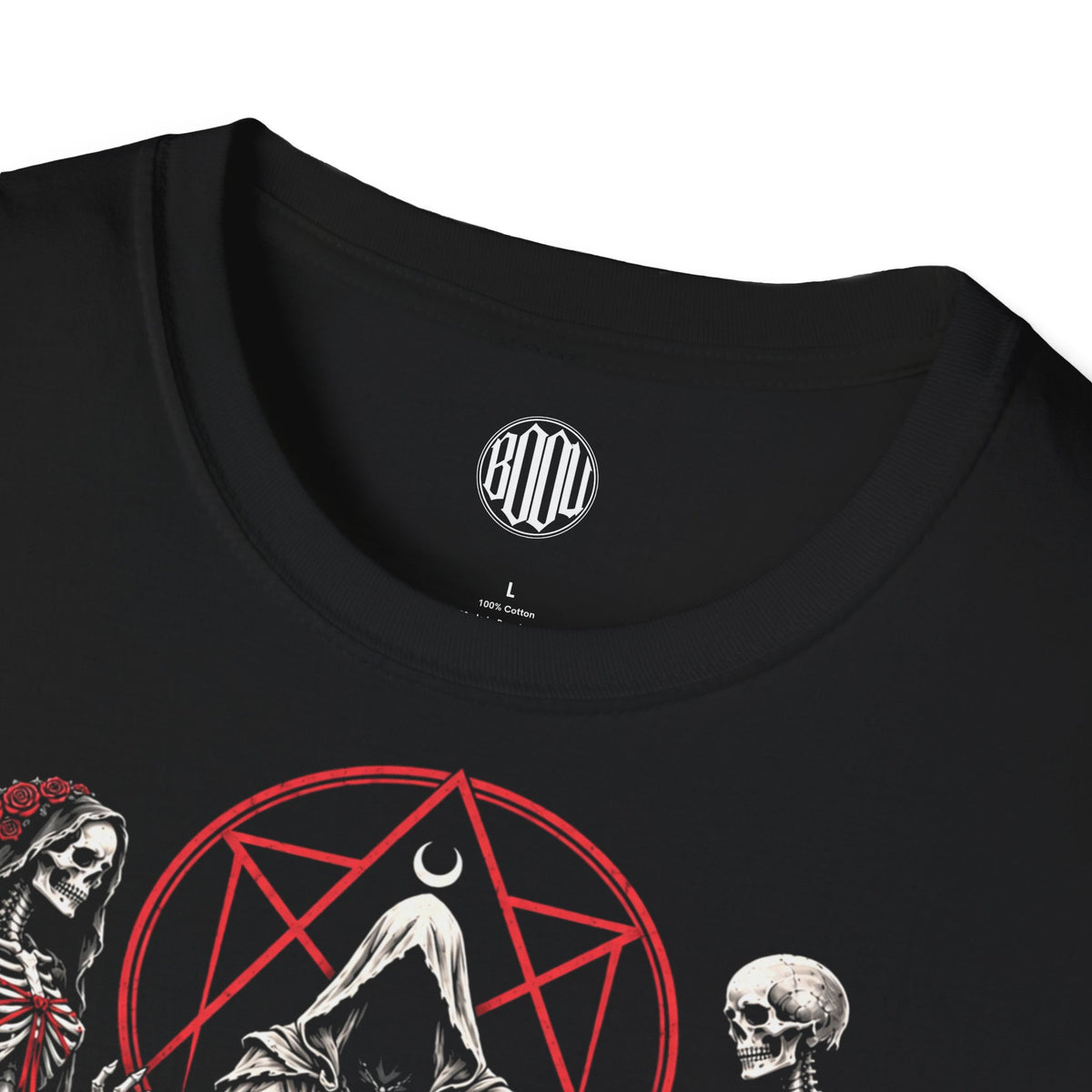 Summoned by Desire Graphic T-Shirt — Gothic Occult Skeleton Priestess Design