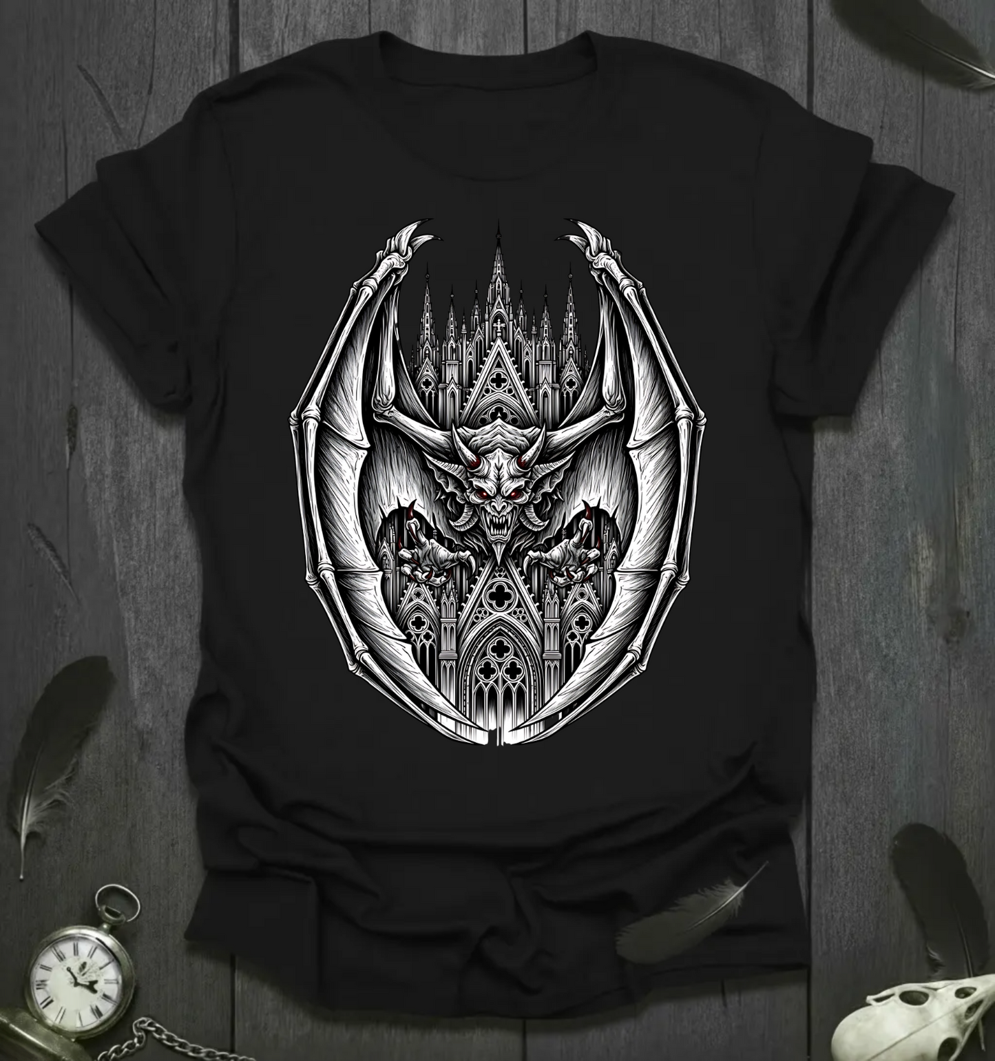 Cathedral Gargoyle Unleashed T-Shirt