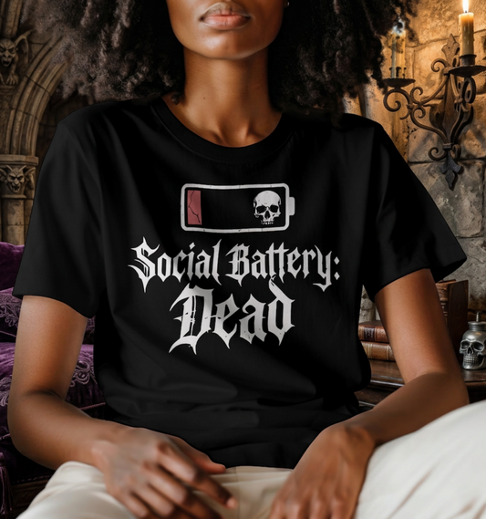 Social Battery: Dead T-Shirt