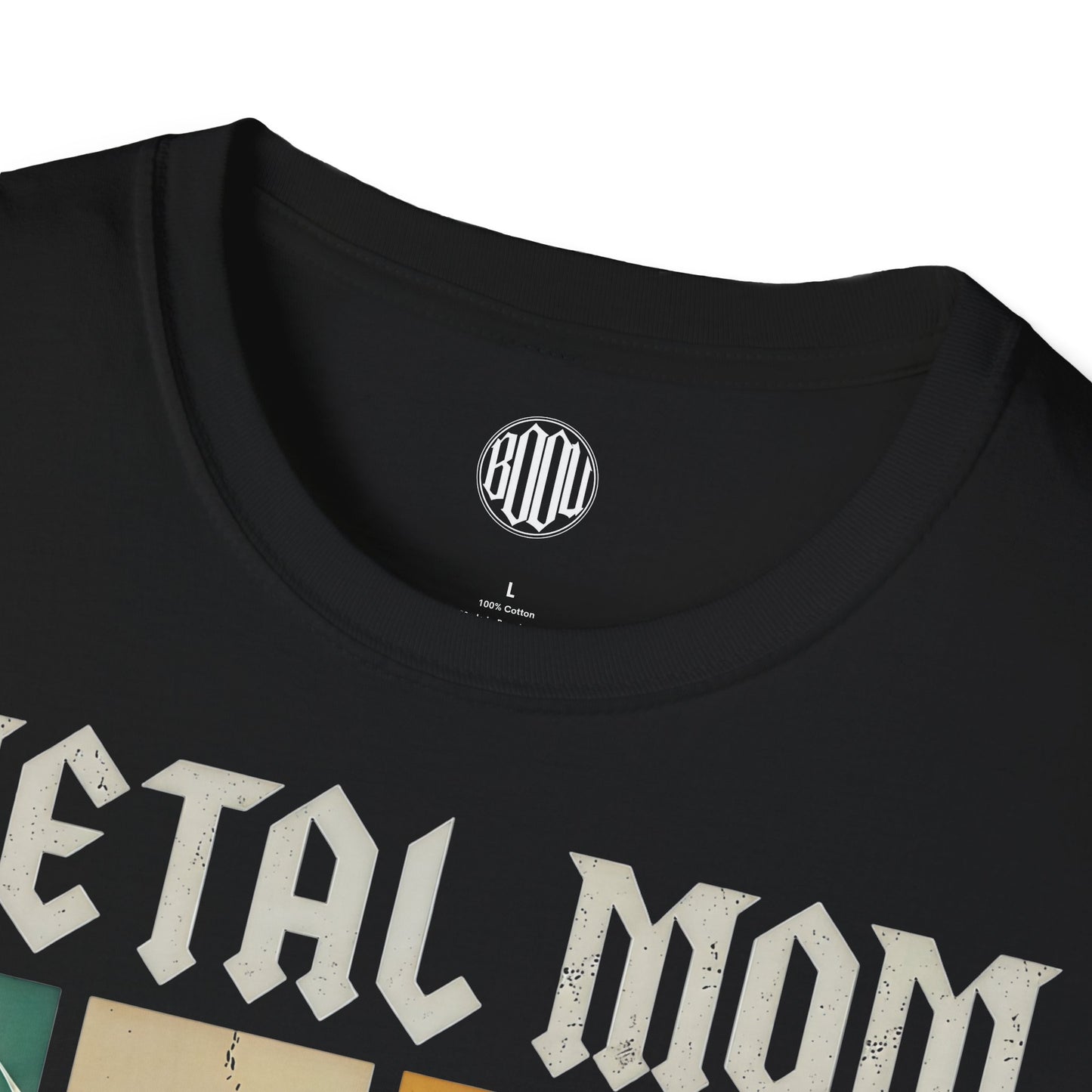 Metal Mom T-Shirt — "Like a Regular Mom But Cooler" Retro Rock Graphic
