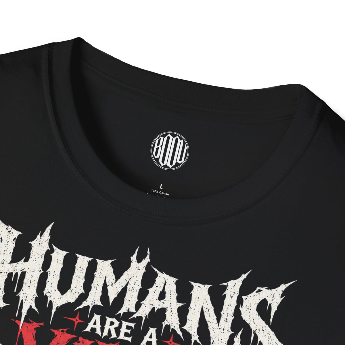 Humans Are a Virus Skull Tee — Gothic Biohazard Graphic T-Shirt