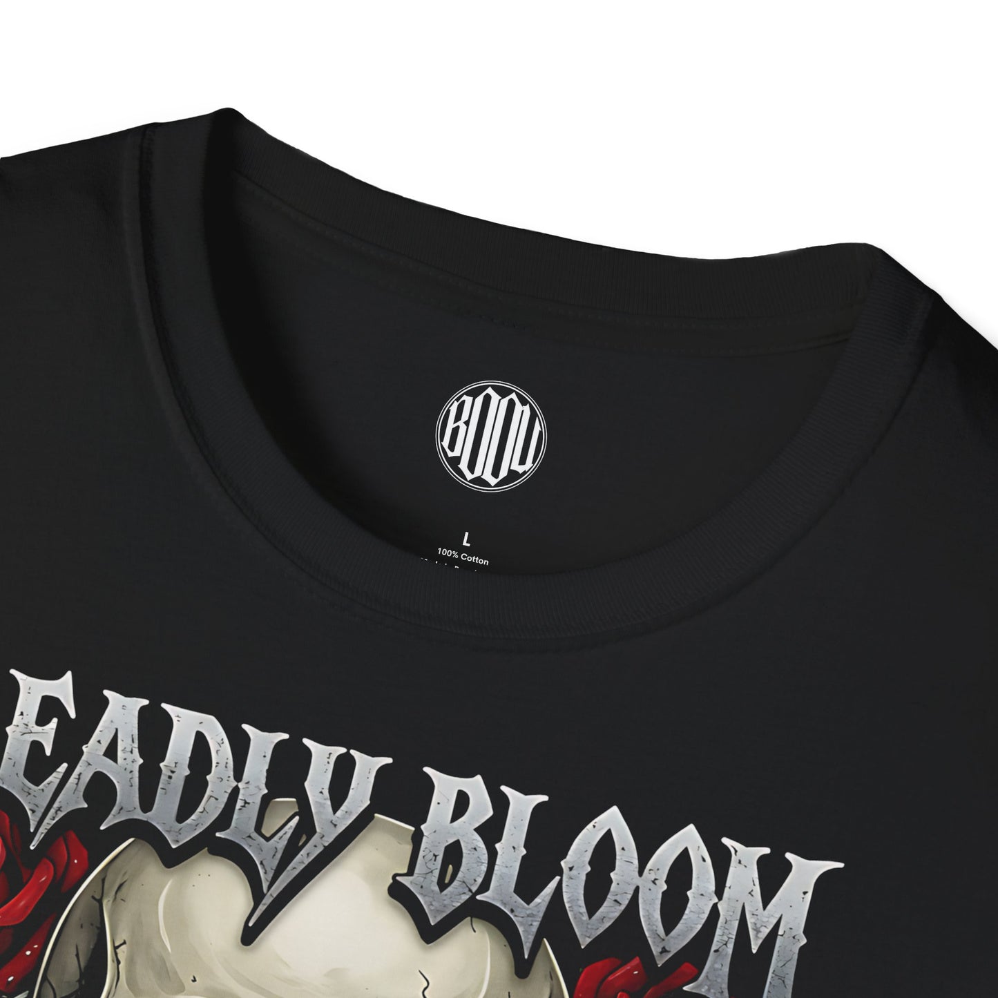 Deadly Bloom: Roses, Skull & Revolver Tee