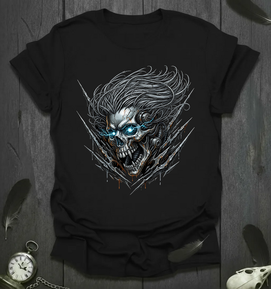 Cyber Howl: Biomech Skull Tee