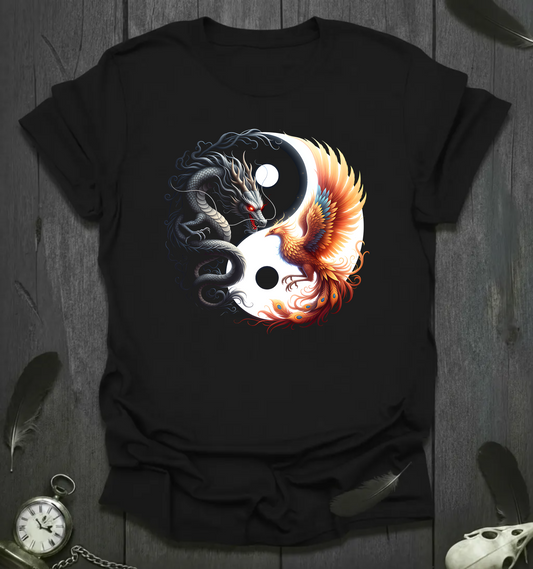 Dragon - Phoenix Yin‑Yang T-Shirt