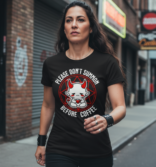 Please Don’t Summon Before Coffee Tee