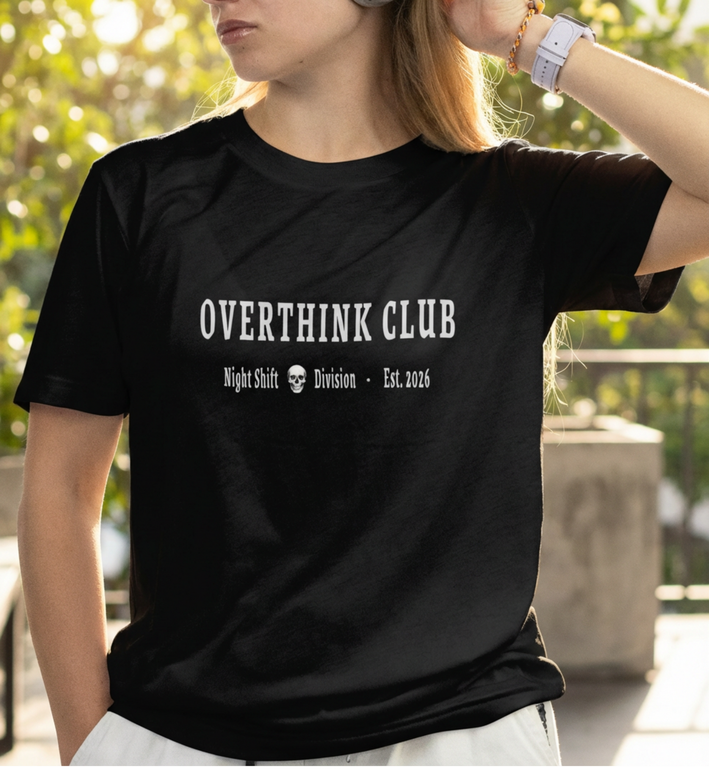 Overthinking Dept. T‑Shirt – Funny Mental Health Shirt for Creatives