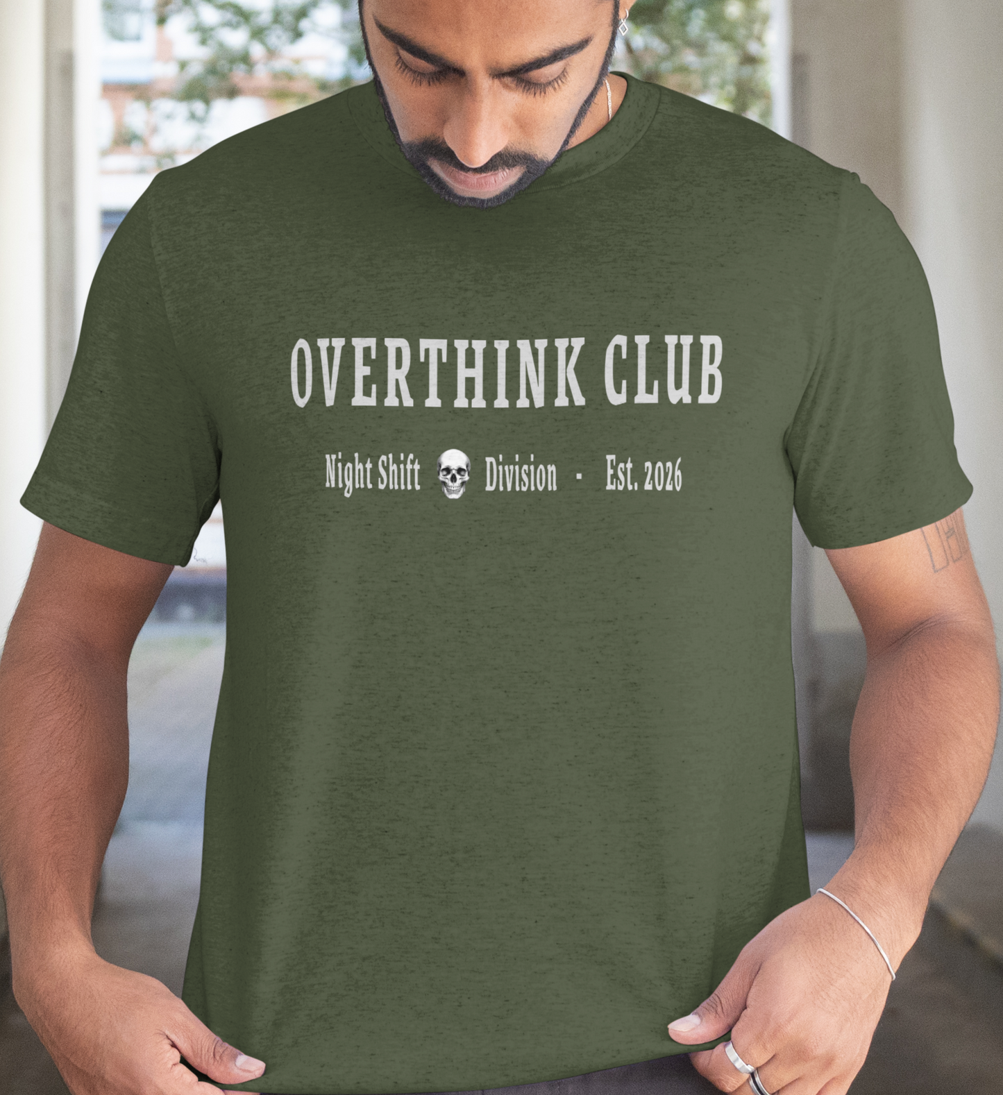 Overthinking Dept. T‑Shirt – Funny Mental Health Shirt for Creatives