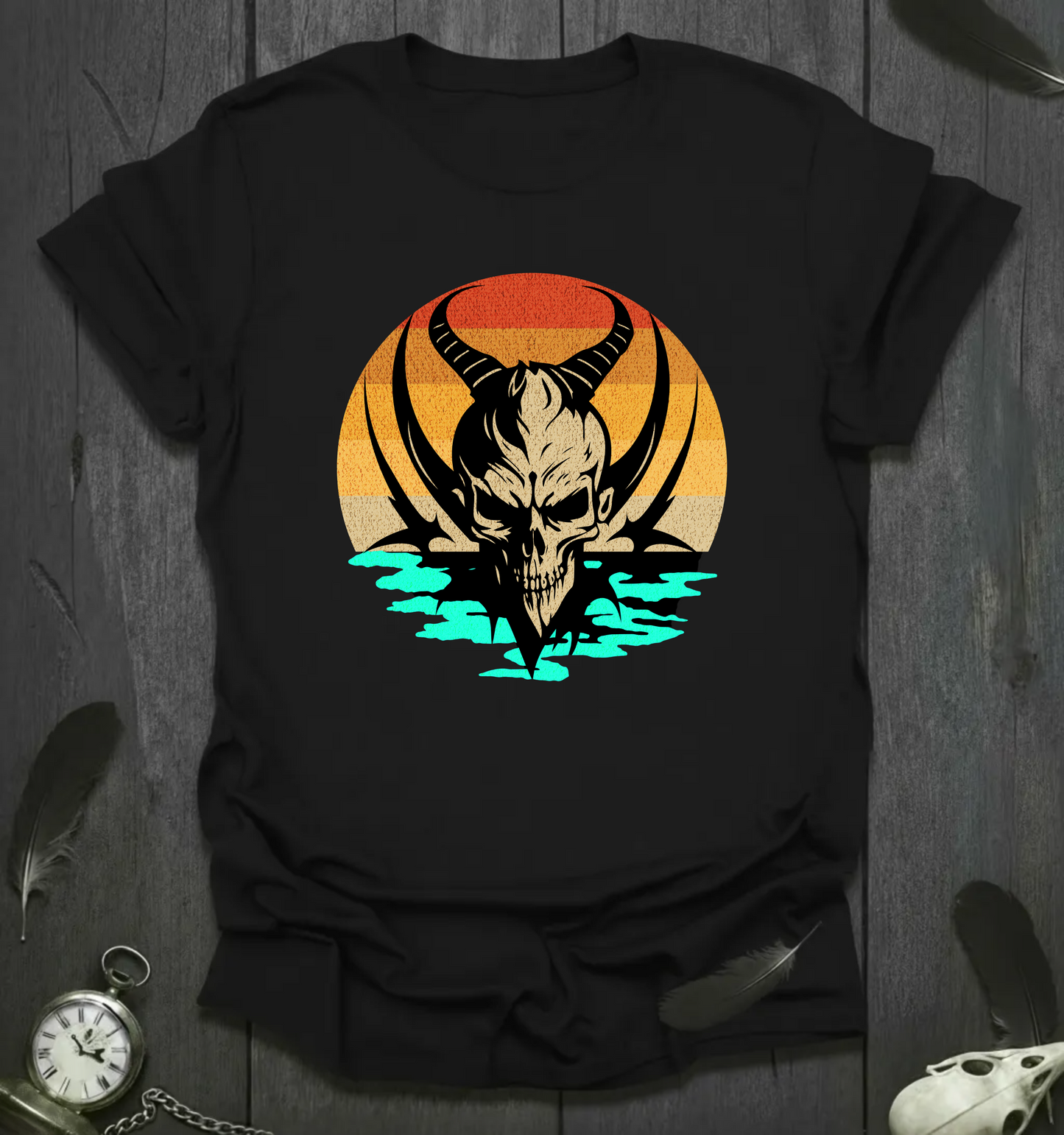 Demon Skull Sunset T-Shirt