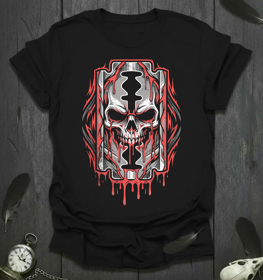 Bleeding Razor Skull T-Shirt