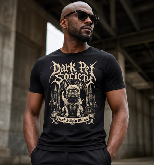 Dark Pet Society French Bulldog T–Shirt