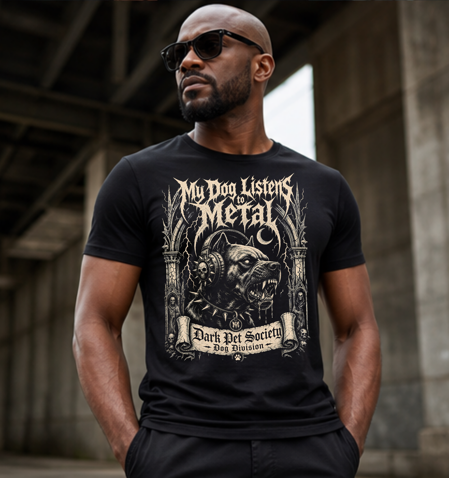 My Dog Listens to Metal T-Shirt