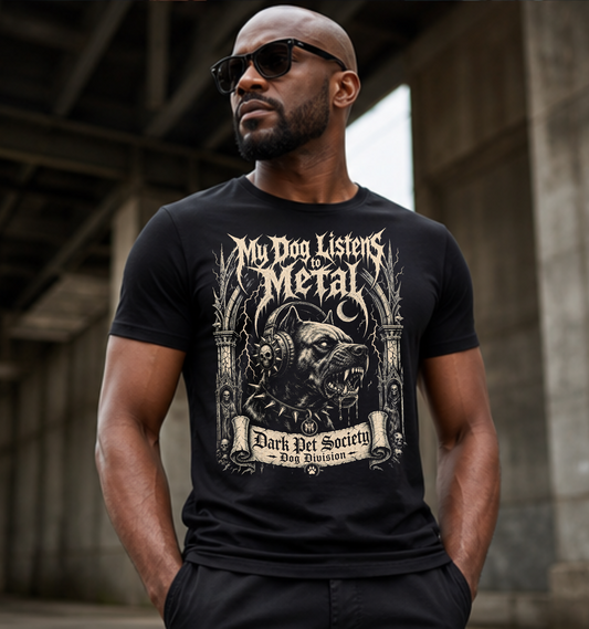 My Dog Listens to Metal T-Shirt