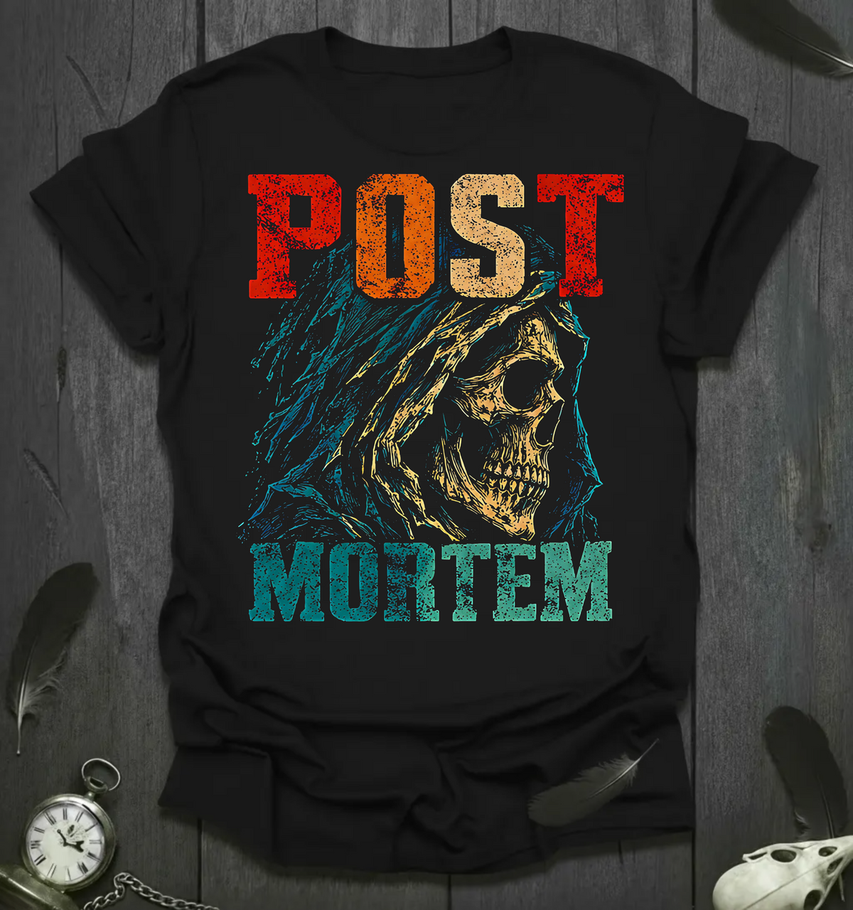 Post Mortem Skull Graphic T-Shirt