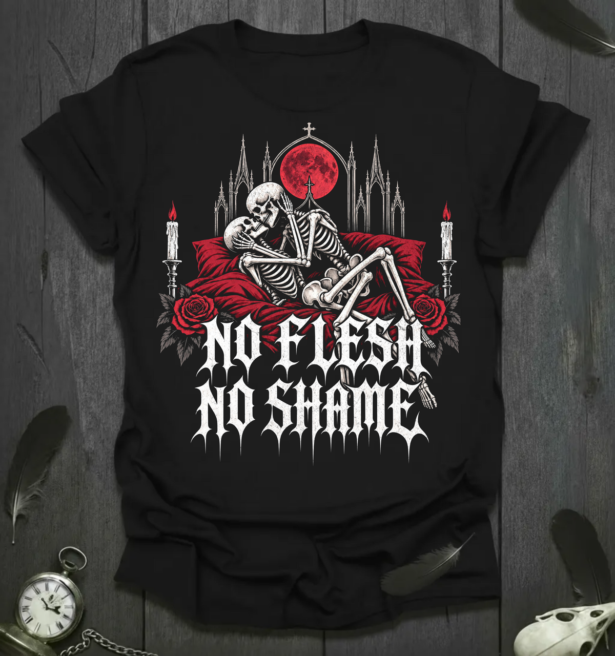 No Flesh No Shame Gothic Romance T-Shirt | Deadly Desire