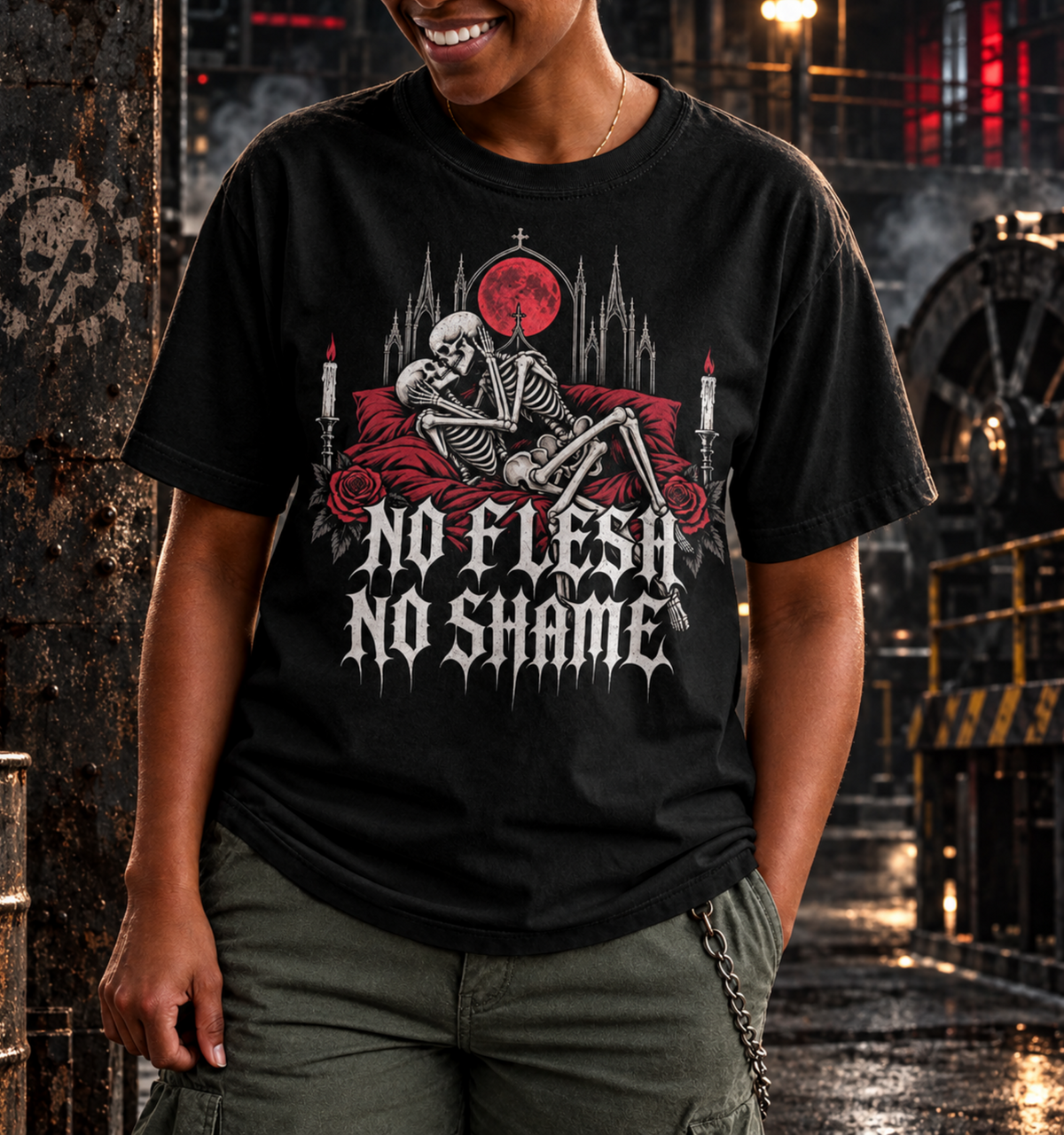 No Flesh No Shame Gothic Romance T-Shirt | Deadly Desire